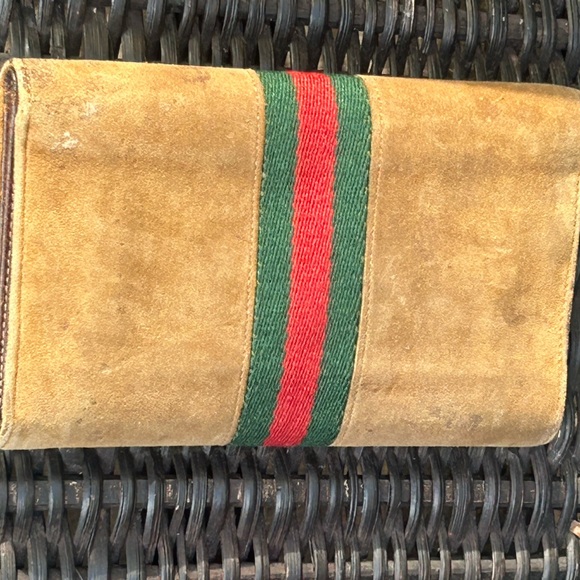 Gucci wallet suede Sherry line vintage wallet - Picture 13 of 16